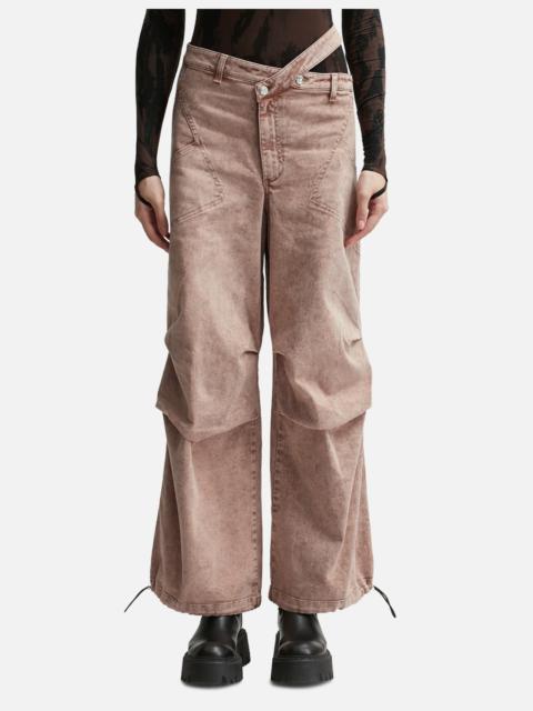 ANDREĀDAMO WASHED DENIM CARGO PANTS