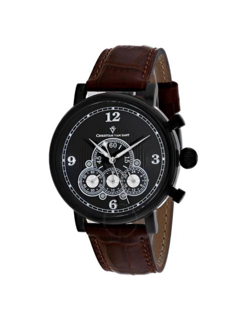 Other Designers Christian Van Sant Dominion Chronograph Quartz Black Dial Men's Watch CV0713