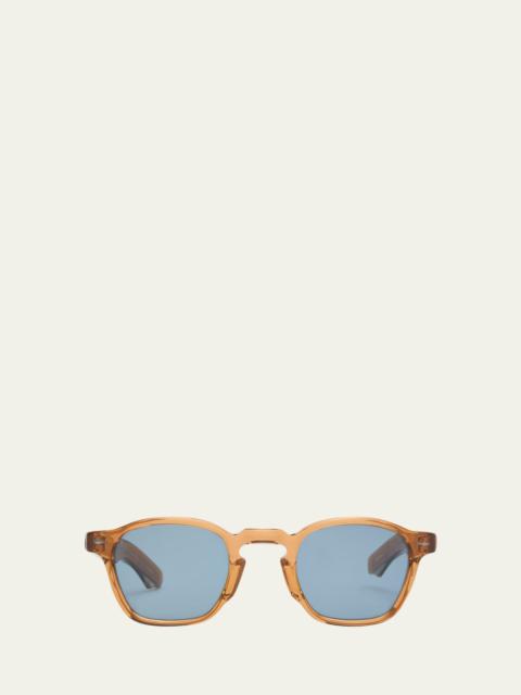 JACQUES MARIE MAGE Men's Zephirin 47 Rounded Square Sunglasses