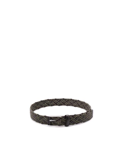 Anderson's Woven Cotton and Leather Belt