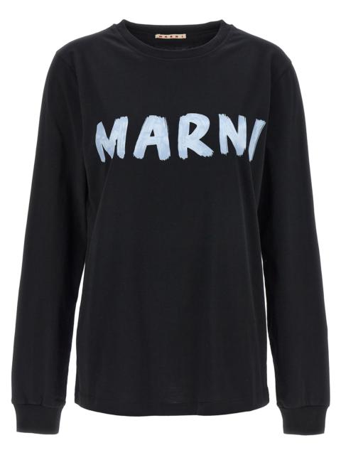 Marni Marni Women Logo Print T-Shirt