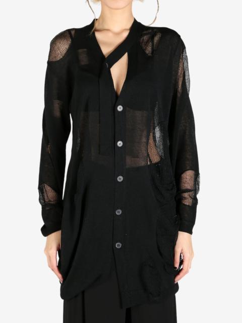 YOHJI YAMAMOTO - Women Draped D Cardigan