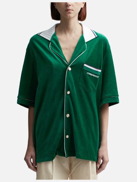CASABLANCA VELOUR SHIRT