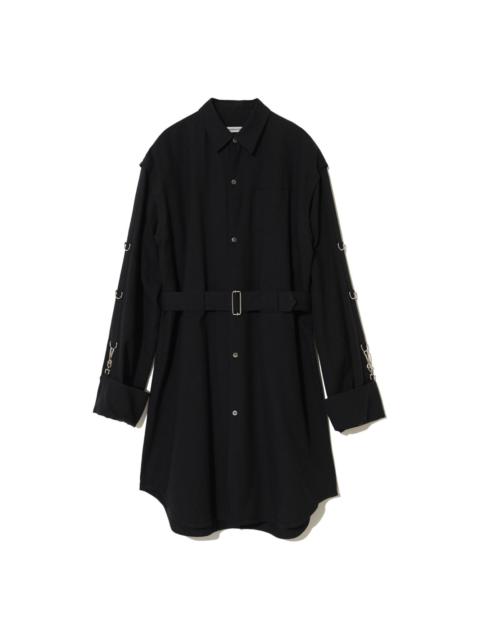 D-ring belted shirt