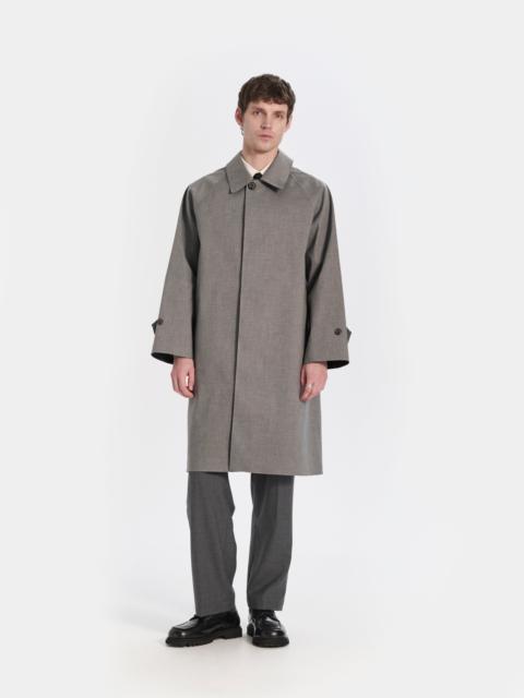 Mackintosh Lauder Rubberised 3/4 Length Oversized Coat