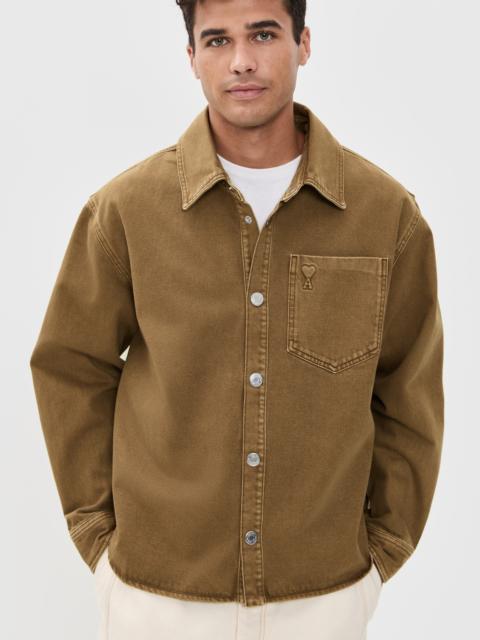 AMI Paris Colored Cotton Twill Surchemise Adc