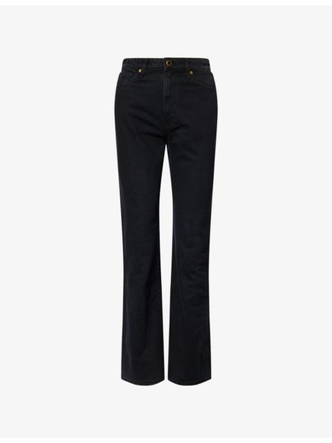 KHAITE Danielle Straight-Leg Denim Jeans
