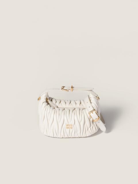 Miu Miu Matelassé nappa leather pouch