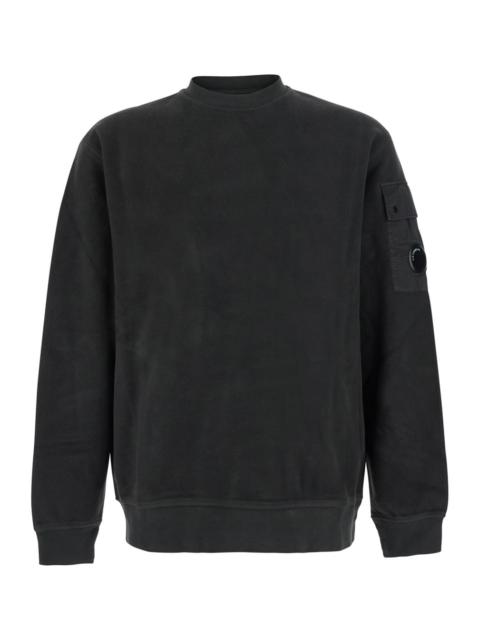 C.P. Company C.P. Company Men Sweatshirt With Round Neck And Long Sleeves In Gray Fleece Unisex