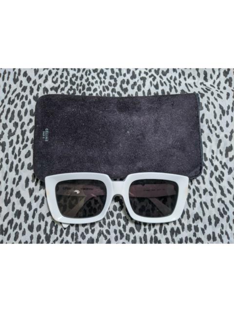 CELINE Phoebe Celine White Emma Sunglasses Black Frames CL 41449/S