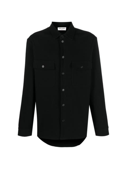 SAINT LAURENT cotton long-sleeve shirt