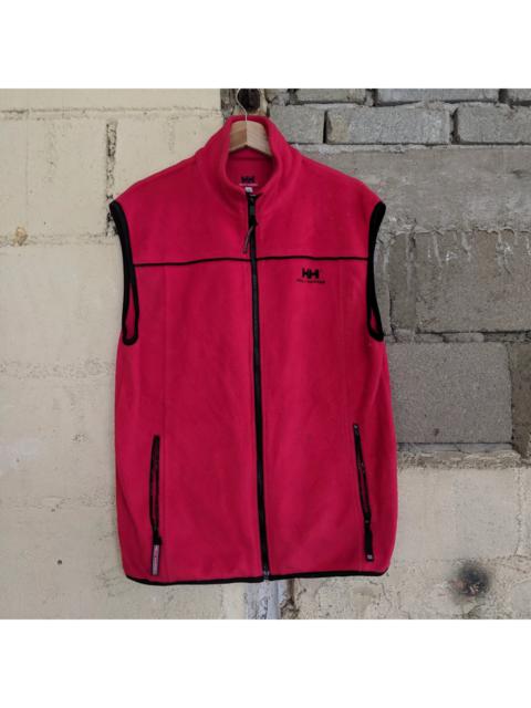 Other Designers Helly Hansen - Vintage Helly Hansen Red Retro-x Zip Sweater Sleeveless