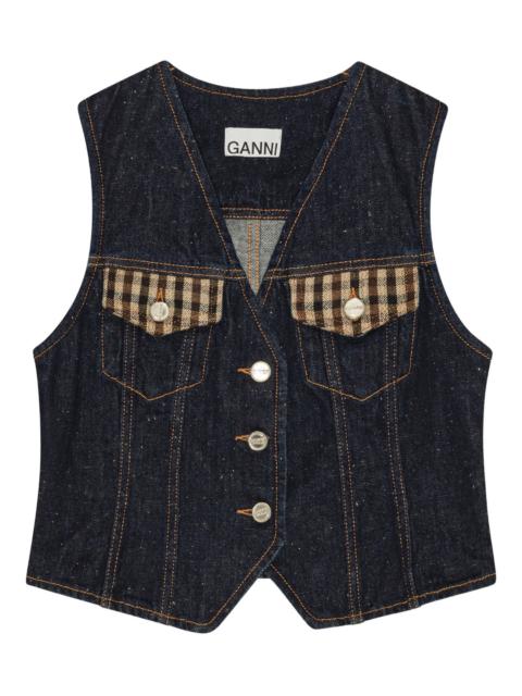 GANNI Neppy Denim Vest