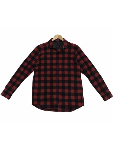 Other Designers Uniqlo Flannel plaid shirt polyester