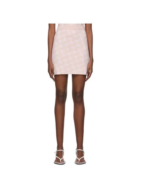 rokh Pink Viscose Mini Skirt