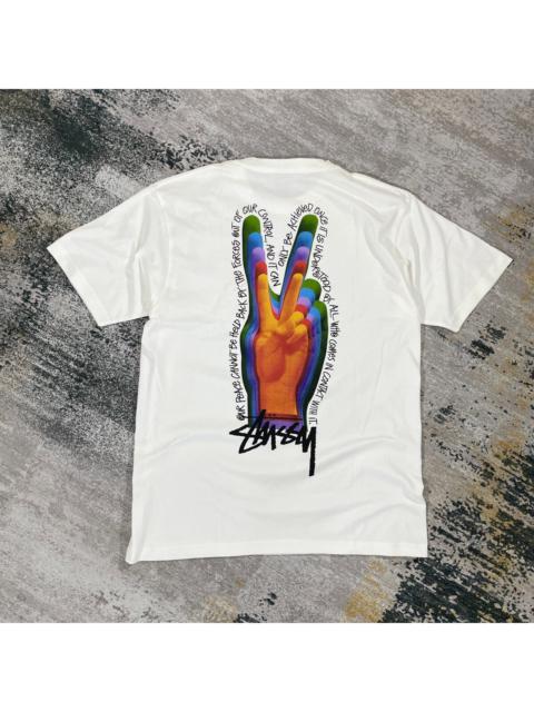 Stüssy STUSSY " PEACE SIGN " TSHIRT WHITE // M