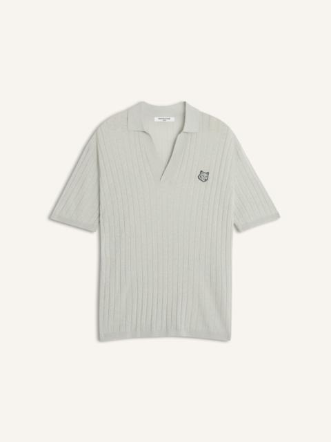 Maison Kitsuné LINEN COTTON SHORT SLEEVE POLO