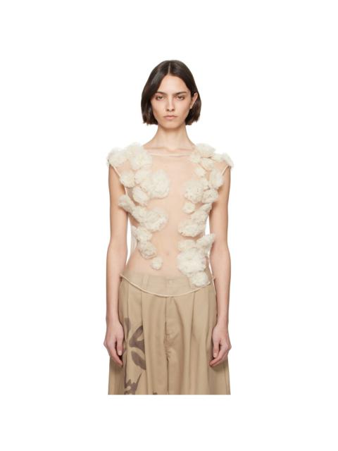 Beige Meadow Path Tank Top