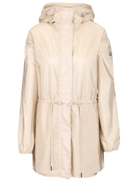 Moncler Moncler Women Weteau Waterproof Jacket With Hood And Ruffles