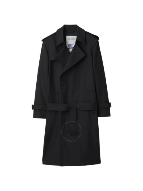 Burberry Double-Breasted Silk-Blend Trench Coat