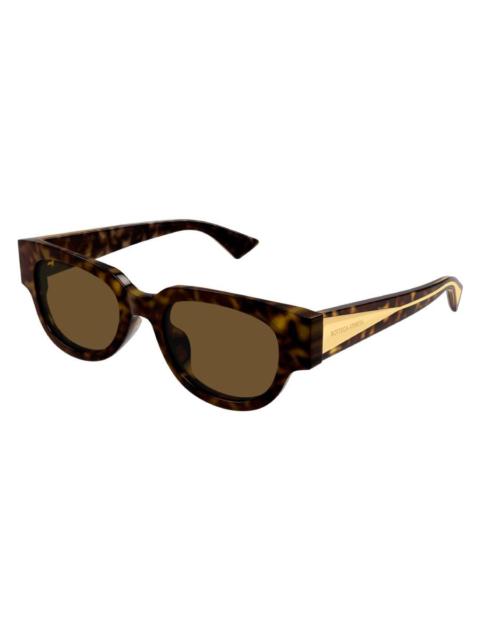 Bottega Veneta Bottega Veneta Brown Square Ladies Sunglasses BV1278SA 002 52