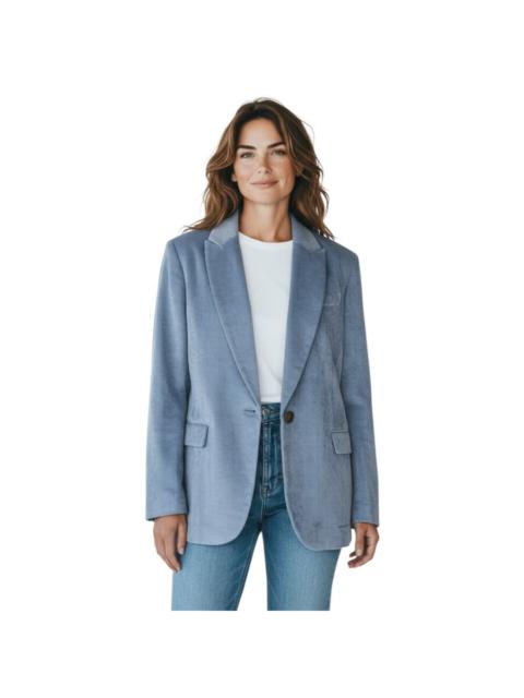 Brunello Cucinelli Brunello Cucinelli Sky Blue Corduroy Blazer