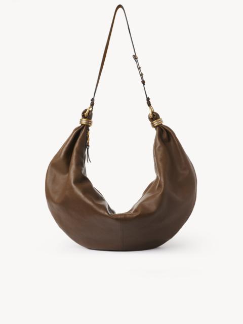 Chloé LARGE BRACELET HOBO BAG IN GRAINED LEATHER