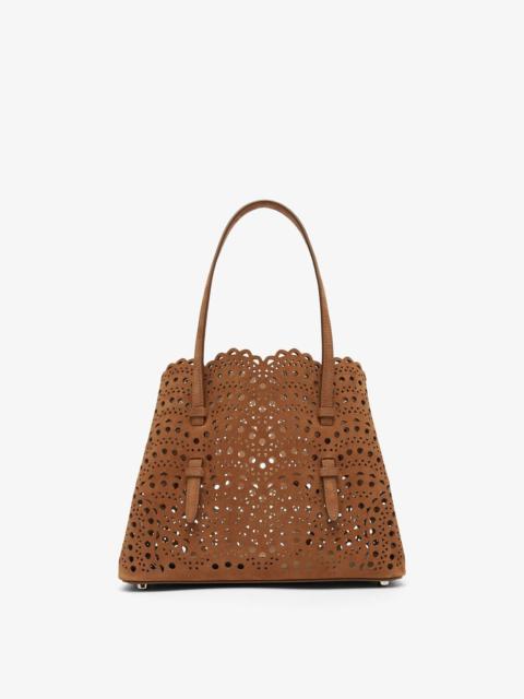 Alaïa Mina 25 vienne vague brown nubuck tote bag