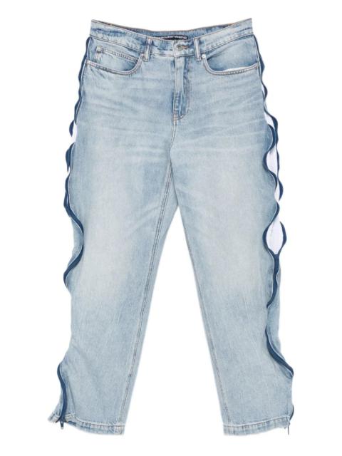 ALEXANDER WANG - Women Basketball Mesh Curved Zipper Pant