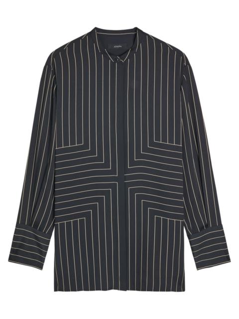 JOSEPH Joseph Athena Striped Silk-blend Blouse