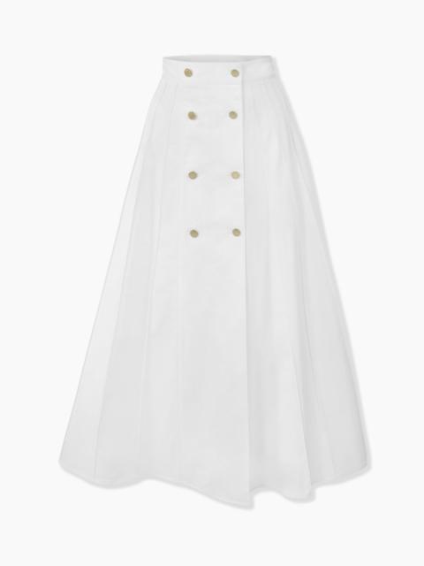 CAROLINA HERRERA Midi Skirt with Gold Buttons