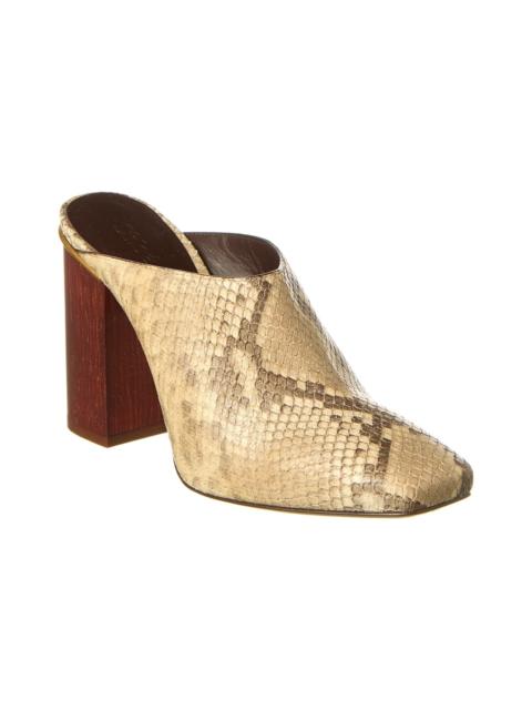 Chloé Chloé Ambre Snake-Embossed Leather Mule