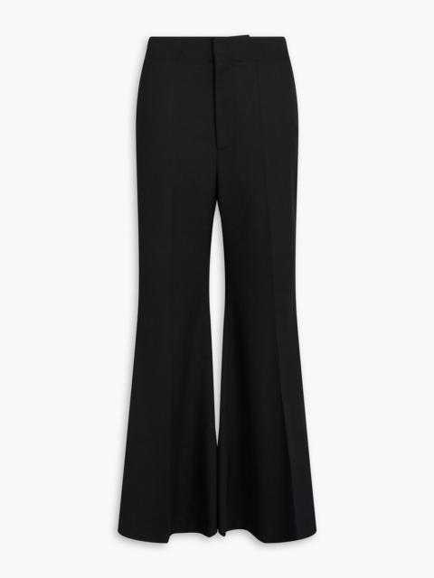 Victoria Beckham Grain de poudre flared pants
