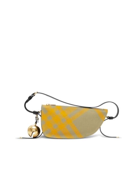 Burberry Check Pattern Bell Charm Shoulder Bag