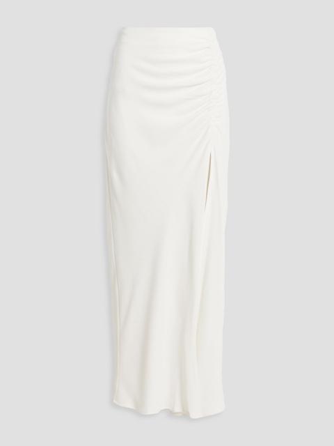 Other Designers Hagat ruched crepe maxi skirt
