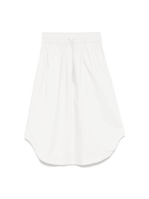 twill midi skirt