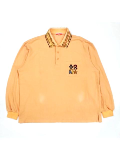 Other Designers Designer - RARE! VTG CASTELBAJAC +2 NATURE L/SLEEVE POLO SHIRT