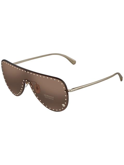 VERSACE Versace Dark Brown Shield Ladies Sunglasses VE2230B 125273 45
