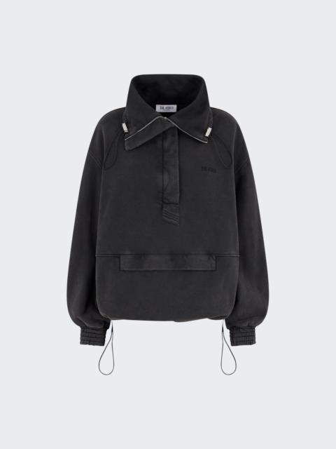THE ATTICO American Fleece Blouson Black Fade