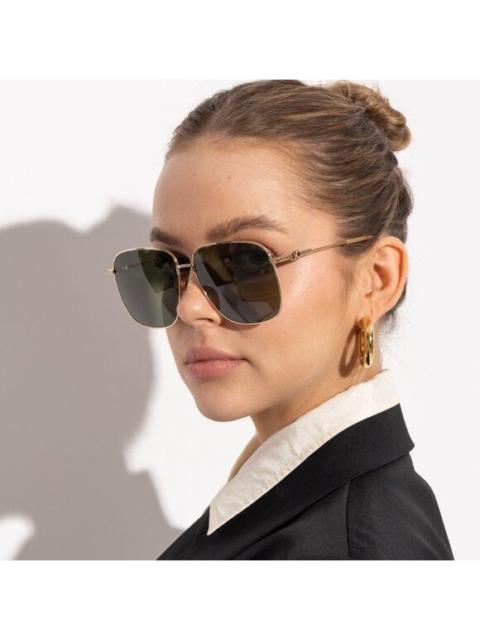 Valentino NEW VALENTINO SUNGLASSES VLS-171A GOLD/GREEN UNISEX EYEWEAR