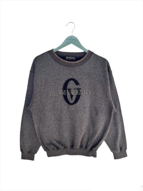 Other Designers Vintage Gianni Valentino Embroidered Logo Sweatshirt