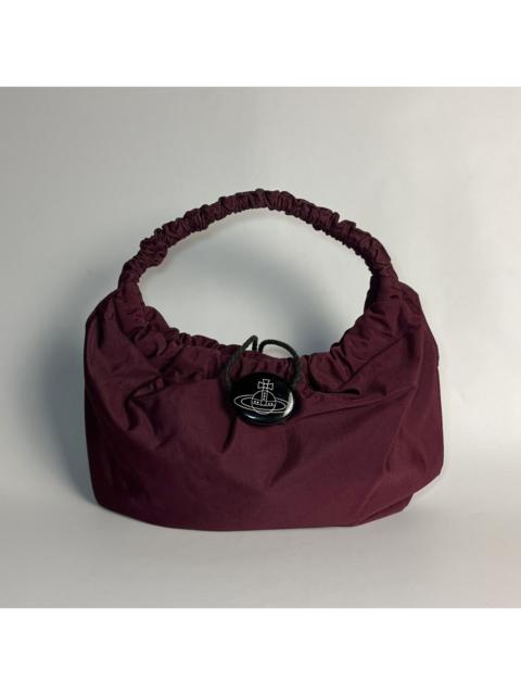 Vivienne Westwood Vivienne Westwood Burgundy Drawstring Hobo Bag