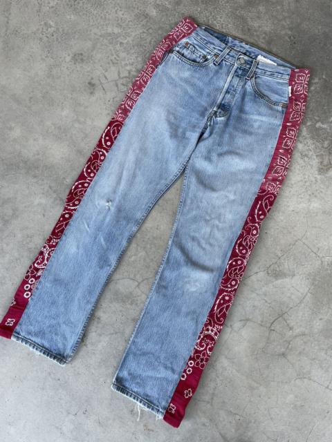 Levi's Vintage Levis 501 Custom Sashiko Faded Jeans