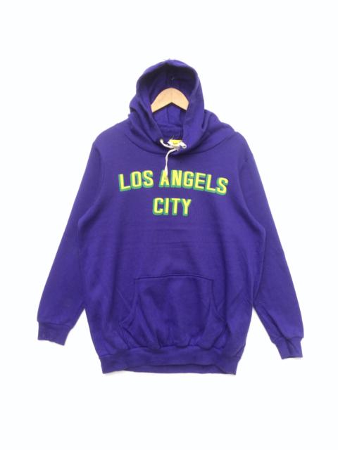 Other Designers Vintage - Vintage Los Angels City Spell Out Big Logo Hoodie | L