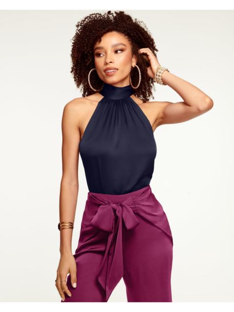 RAMY BROOK Lori Silk High Neck Tank Top