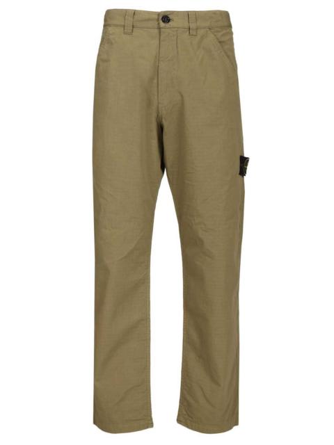 Stone Island Stone Island Men Organic Cotton Ripstop Chino Trousers