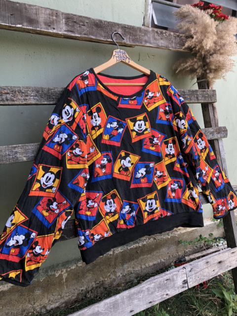 Other Designers Vintage - RARE Vintage Mickey Mouse Full Print Reversible Sweetshirts