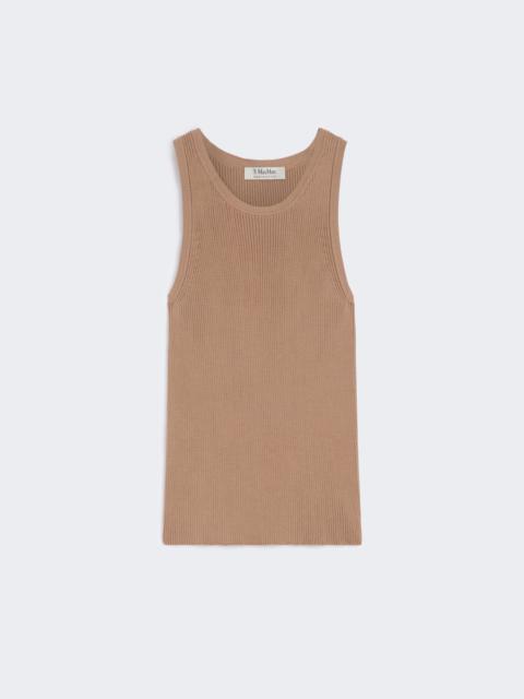 'S Max Mara AMBURGO Rib-knit cotton top