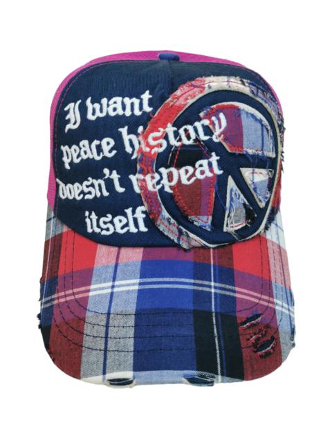 Other Designers Designer - JAPANESE DESIGNER PEACE MULTICOLOR TRUCKER HAT CAP
