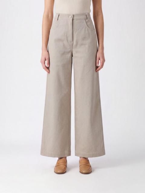 Max Mara Max Mara Women Max Mara High-Waisted Wide Leg Jeans In Cotton Denim